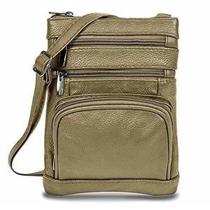 Leather Crossbody Purses, Multi Pocket Crossbody Purse With ;)